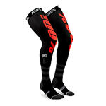 _100% Rev Knee Brace Long Socks Black/Red | 2401401317-P | Greenland MX_