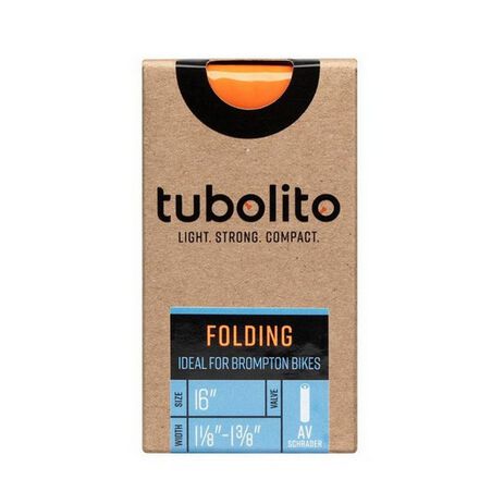 _Tubolito Inner Tube Folding (16" X 1-1/8" - 1-3/8") Schrader 40 mm | TUB33000100 | Greenland MX_