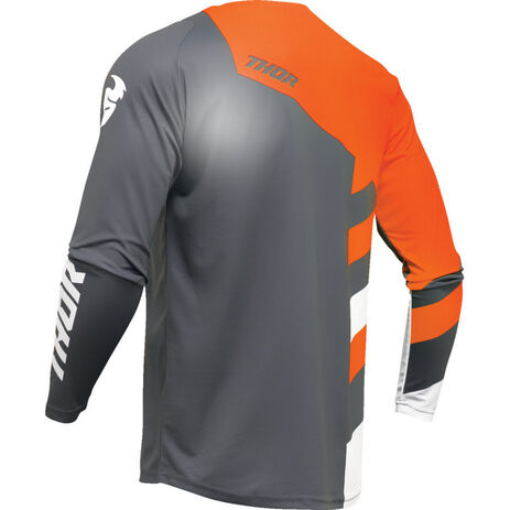 _Thor Sector Checker Youth Jersey Gray/Orange | 2912-2412-P | Greenland MX_