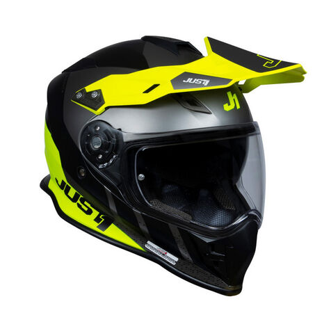 _Just1 J-34 Pro Outerspace Helmet Black/Fluo Yellow | 607005019400302-P | Greenland MX_