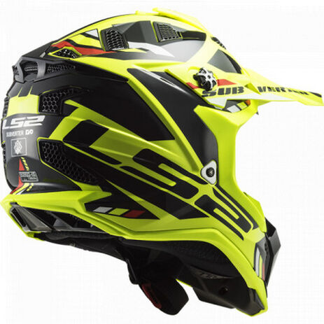 _LS2 MX700 Subverter EVO Stomp Helmet Yellow/Black | 467003054XS-P | Greenland MX_