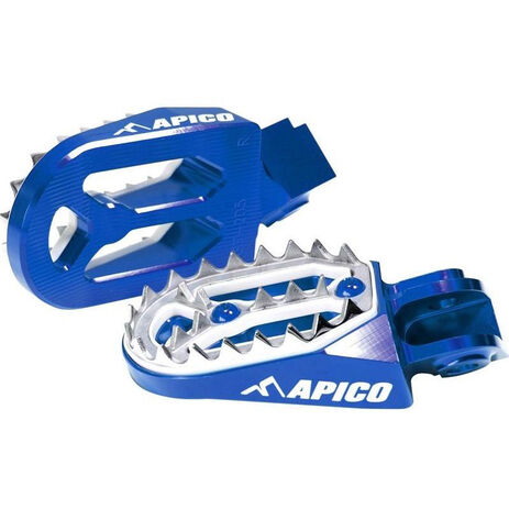 _Apico Pro-Bite KTM EXC 98-16 SX-F 06-15 Husqvarna TE/FE 14-16 TC/FC 14-15 Enduro Footpegs Blue | AP-FPROKTMBL | Greenland MX_
