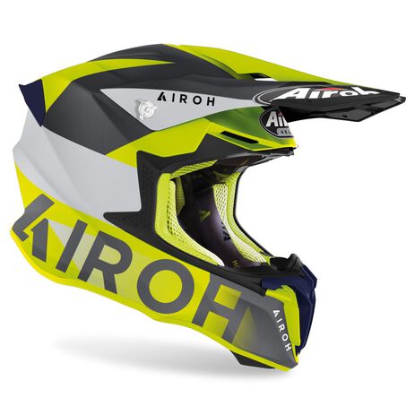 _Airoh Twist 2.0 Lift Helmet Yellow/Blue | TW2LF31 | Greenland MX_