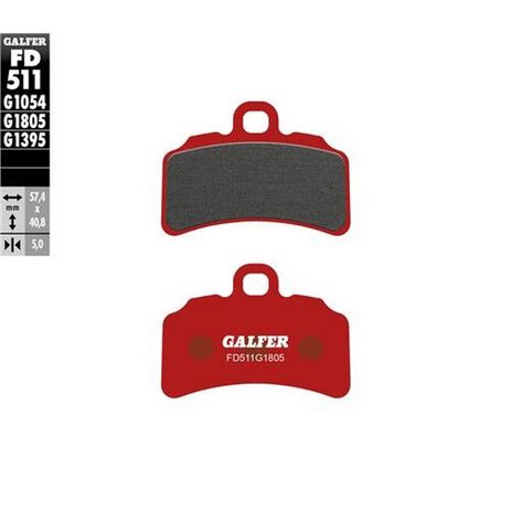 _Galfer Gas Gas TXT Pro Racing 19-.. Trial Top Front Brake Pads | FD511G1805 | Greenland MX_