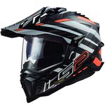 _LS2 MX701 C Explorer Edge Helmet Black/Orange | 467017152XS-P | Greenland MX_