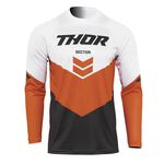_Thor Sector Chev Jersey Gray/Orange | 29106445-P | Greenland MX_