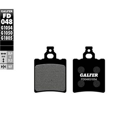 _Galfer KTM SX 65 00-03 Semi Metal Rear Brake Pads | FD048G1054 | Greenland MX_