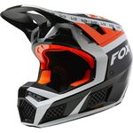_Fox V3 RS Dvide Helmet Black/White/Orange | 28800-135 | Greenland MX_