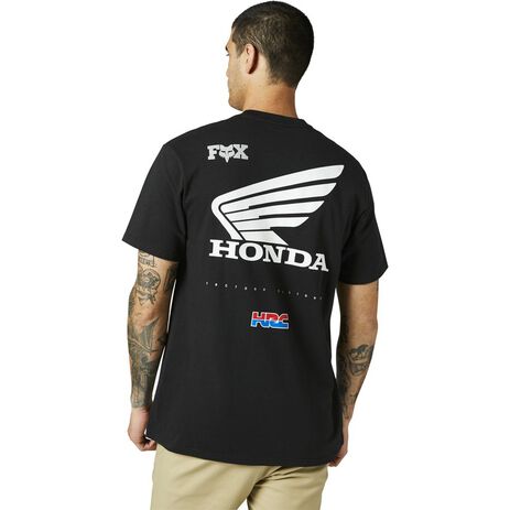 _Fox Honda Wing Premium T-Shirt Black | 29003-001 | Greenland MX_