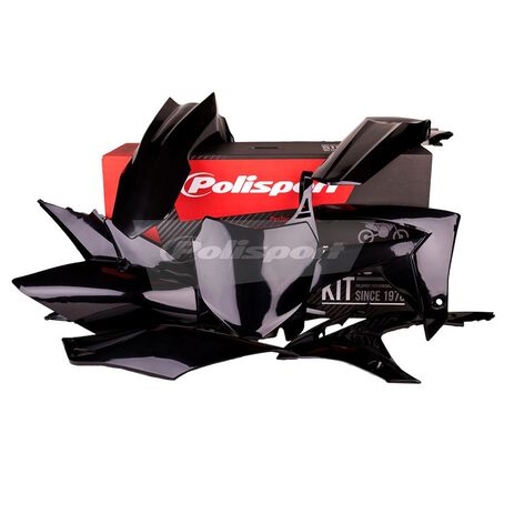 _Polisport Honda CRF 250 R 14-17 CRF 450 R 13-16 Plastic Kit Black | 90562-P | Greenland MX_
