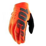 _100% Brisker Gloves  Orange Fluo/Black | 10016-260 | Greenland MX_