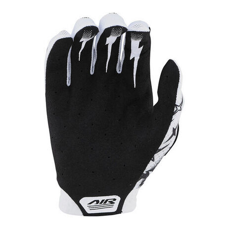 _Troy Lee Designs Air Skull Demon Gloves White/Black | 404557012-P | Greenland MX_