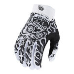 _Troy Lee Designs Air Skull Demon Gloves White/Black | 404557012-P | Greenland MX_