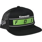 _Fox Kawasaki Stripes Snapback Youth Hat | 29182-001-OS-P | Greenland MX_