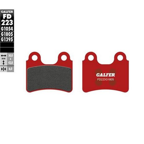 _Galfer Gas Gas TXT 125/250/280 04-.. Trial Top Front Brake Pads | FD223G1805 | Greenland MX_