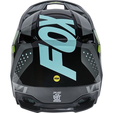 _Fox V1 Trice Youth Helmet Turquoise | 26782-176 | Greenland MX_