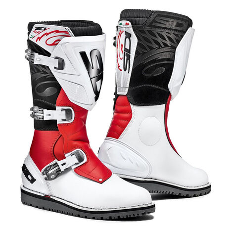 _Sidi Trial Zero.1 Boots White/Red | BSD2064400 | Greenland MX_