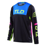 _Troy Lee Designs GP Fractura Youth Jersey Black/Fluo Yellow | 309331011-P | Greenland MX_