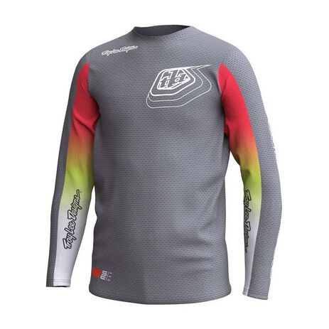 _Troy Lee Designs GP PRO Air Richter Jersey Gray/Red | 380329001-P | Greenland MX_