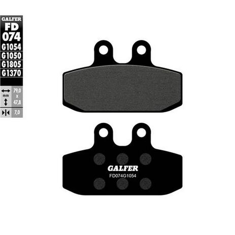 _Galfer KTM Enduro 125/250 88-91 Semi Metal Front Brake Pads | FD074G1054 | Greenland MX_