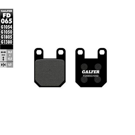 _Galfer Sherco 1.25/2.50 99-01 Semi Metal Rear Brake Pads | FD065G1050 | Greenland MX_
