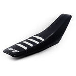 _OneGripper Ribbed Seat Cover Black/White | OGSC02-BLWHWH-P | Greenland MX_