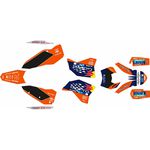 _KTM EXC 08-11 Go Pro Orange/Black Edition Full Sticker Kit | SK-KT08GP11OBK | Greenland MX_