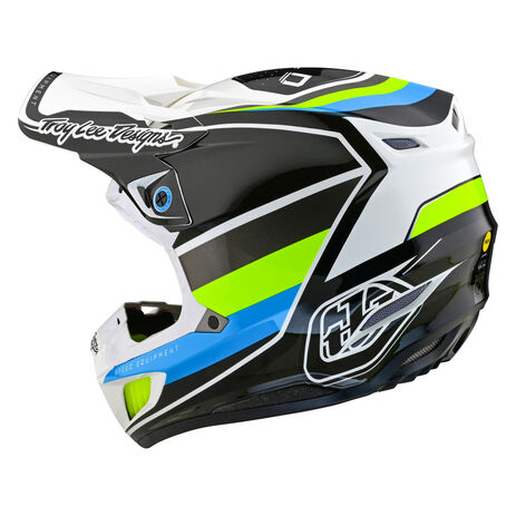 _Troy Lee Designs SE5 ECE Composite Reverb Helmet White/Blue | 183001002-P | Greenland MX_