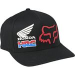 _Fox Honda HRC Flexfit Hat Black | 28341-001 | Greenland MX_