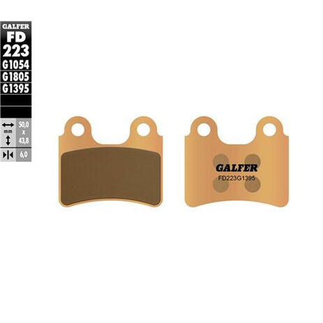 _Galfer Front Sintered Brake Pads Trial Gas Gas TXT 125 04-14 TXT 250/280 03-14 TXT 300 04-14 Beta REV 3 125 00-14 REV 3 250 00-14 Sherco 1.25 02-05 2.9 01-05 | FD223G1395 | Greenland MX_
