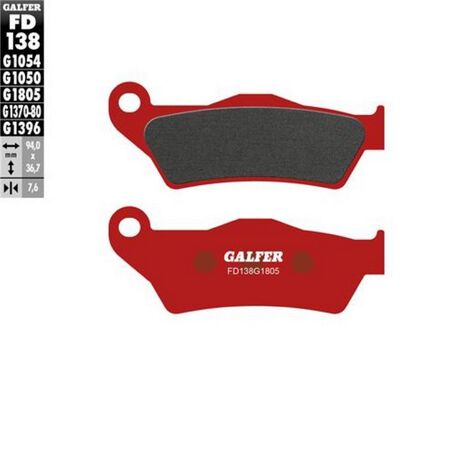 _Galfer KTM EXC/EXC-F 92-.. HVA TE/FE/TC/FC 14-.. Gas Gas EC 250/350 F 21-.. Semi Metal Front Brake Pads | FD138G1050 | Greenland MX_
