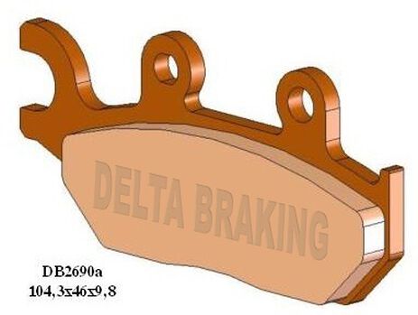 _Delta Brake Pads Front Yamaha XT600 E 92-03 | DB2690 | Greenland MX_