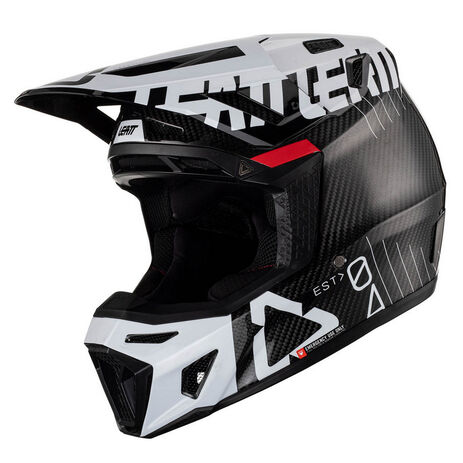 _Leatt Moto 9.5 Helmet with Goggles Carbon/White | LB1023010200-P | Greenland MX_