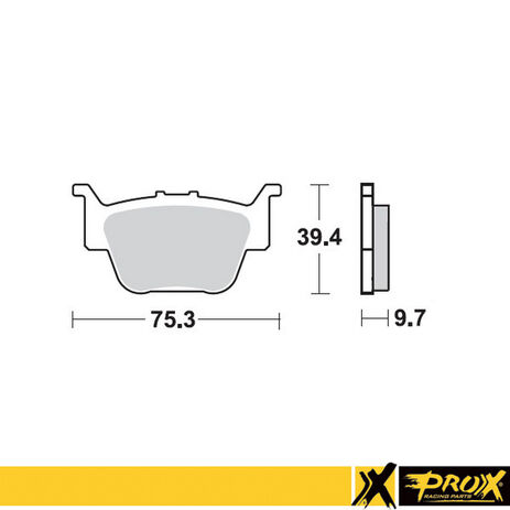 _Rear Brake Pad Prox Honda TRX 450 R 04-14 | 37.208502 | Greenland MX_