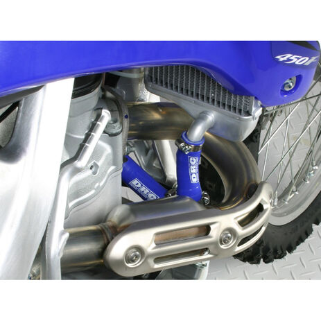 _DRC Yamaha YZ 250 05-16 Radiator Hose Blue | D47-01-792 | Greenland MX_