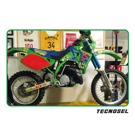 _Tecnosel Decal Kit + Seat Cover Replica Team Kawasaki 1993 KX 125/250 92-93 | 84V00 | Greenland MX_