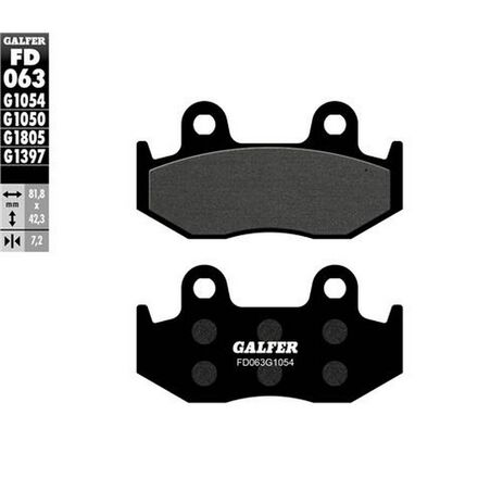 _Galfer Honda CR 125/250 R 84-86 Semi Metal Front Brake Pads | FD063G1054 | Greenland MX_